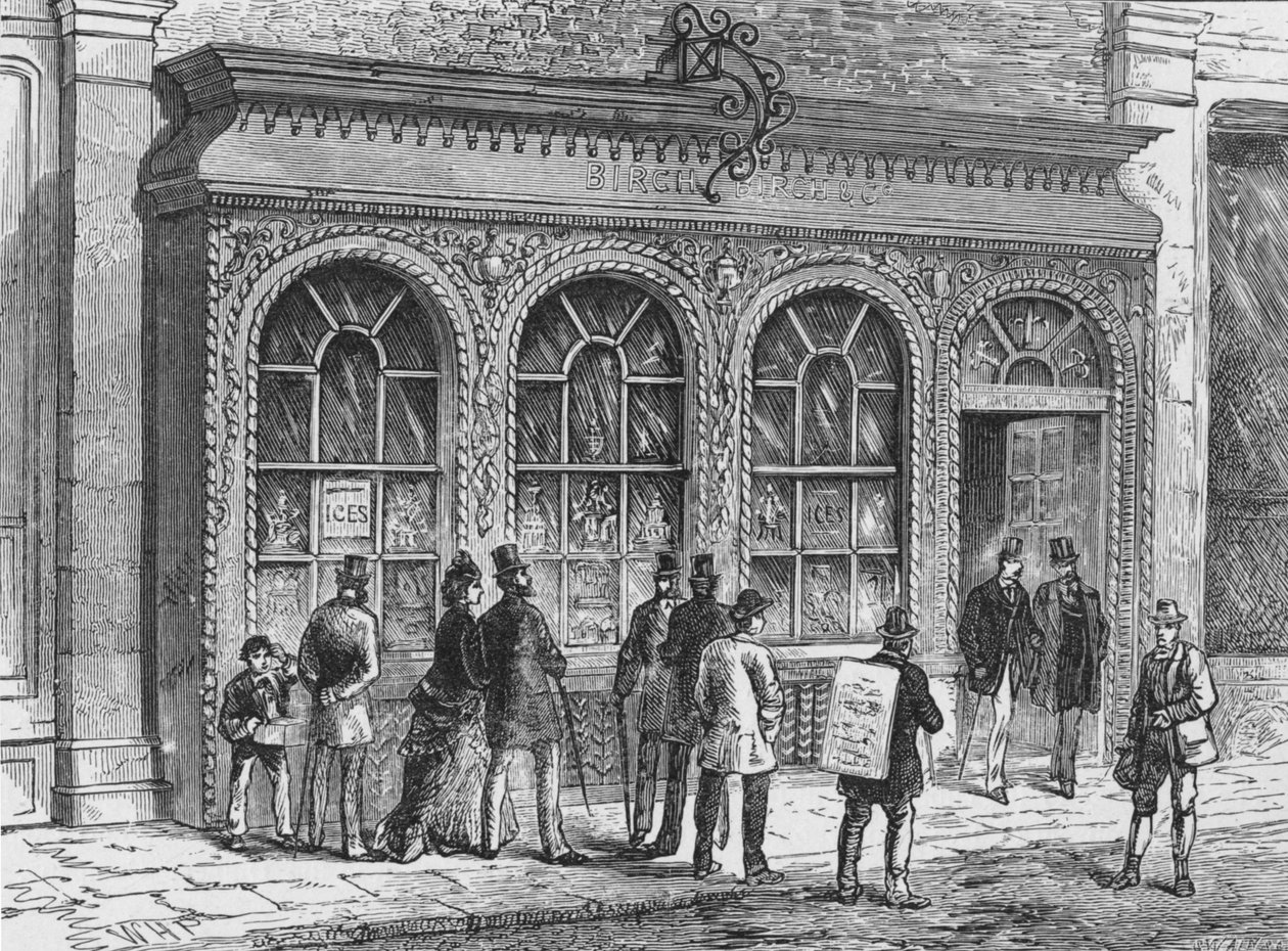 Birchs konfektbutikk, Cornhill, City of London, 1800-tallet 1911 av Unbekannt