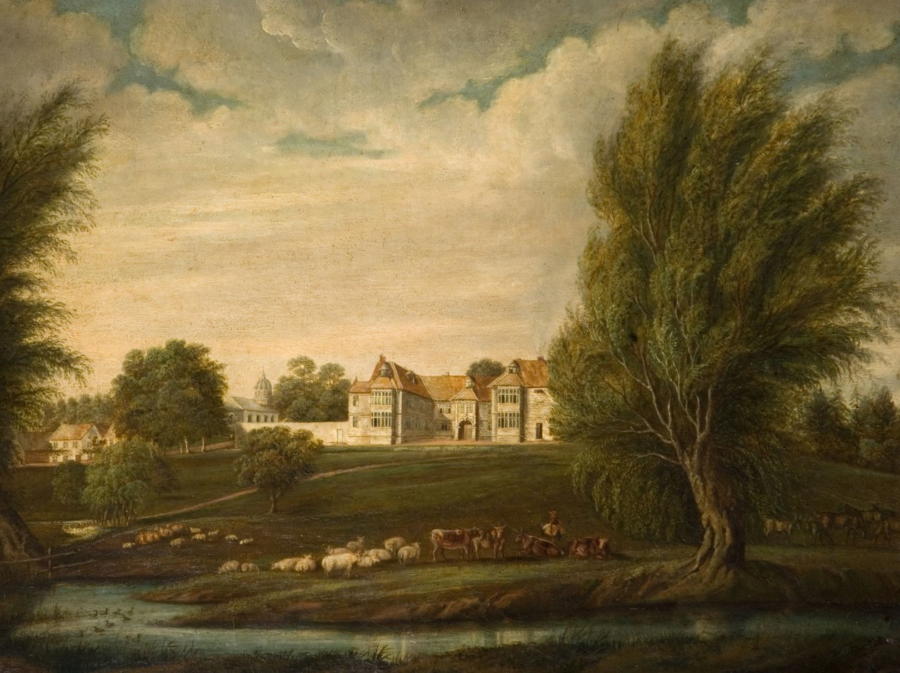 Birdingbury Hall, Warwickshire, 1800. av Unbekannt