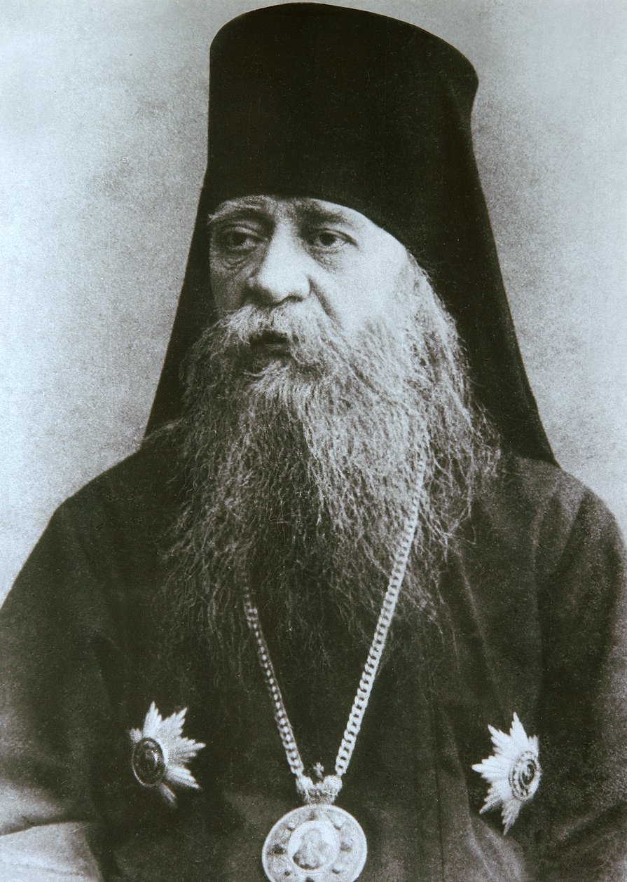 Biskop Nikon Rozhdestvensky av Serpukhov, c1900-c1910-tallet av Unbekannt