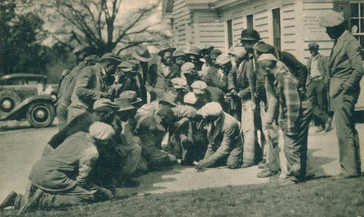 Black Caddies spiller craps fra 1920-tallet av Unbekannt