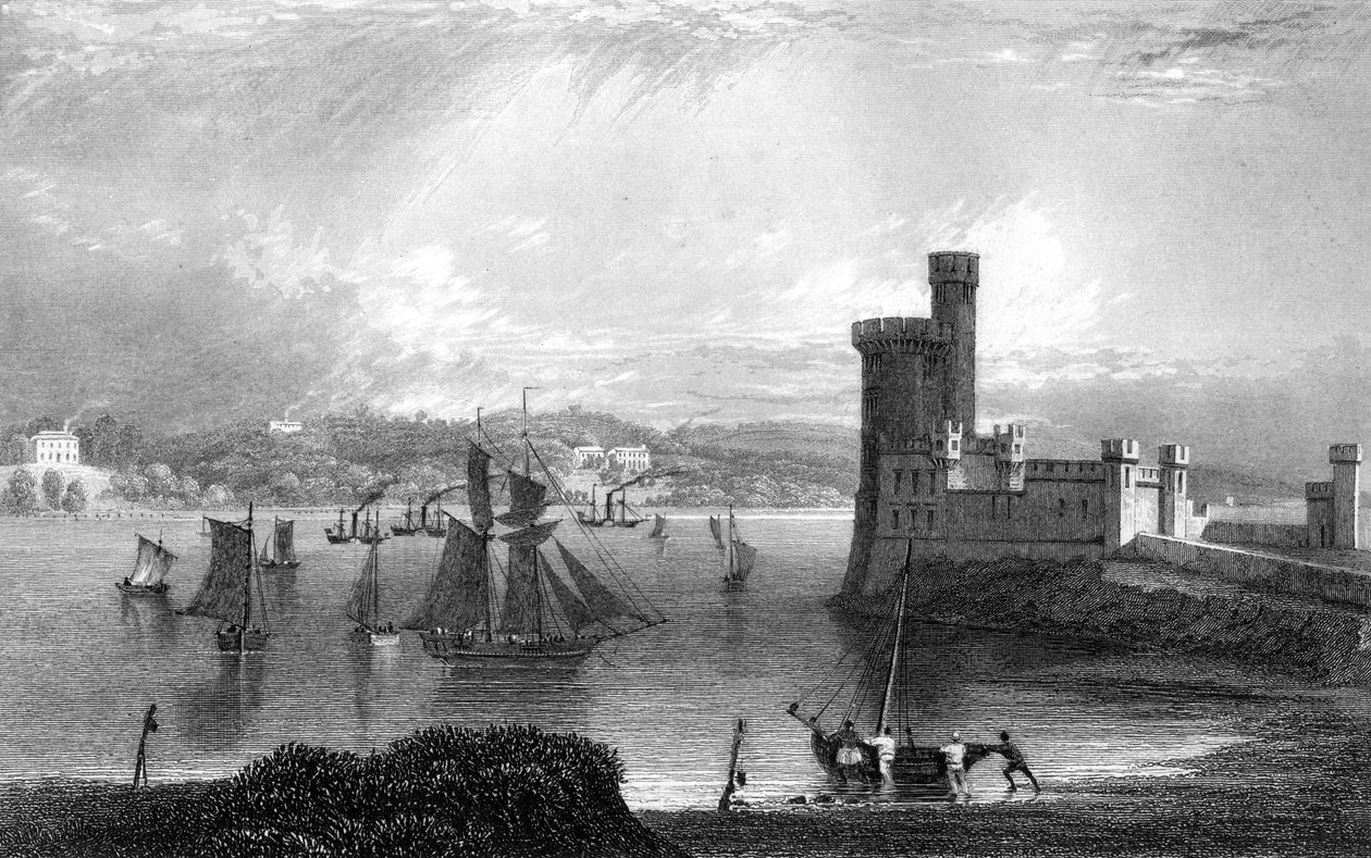 Blackrock Castle, nær Cork, 1800-tallet av Unbekannt