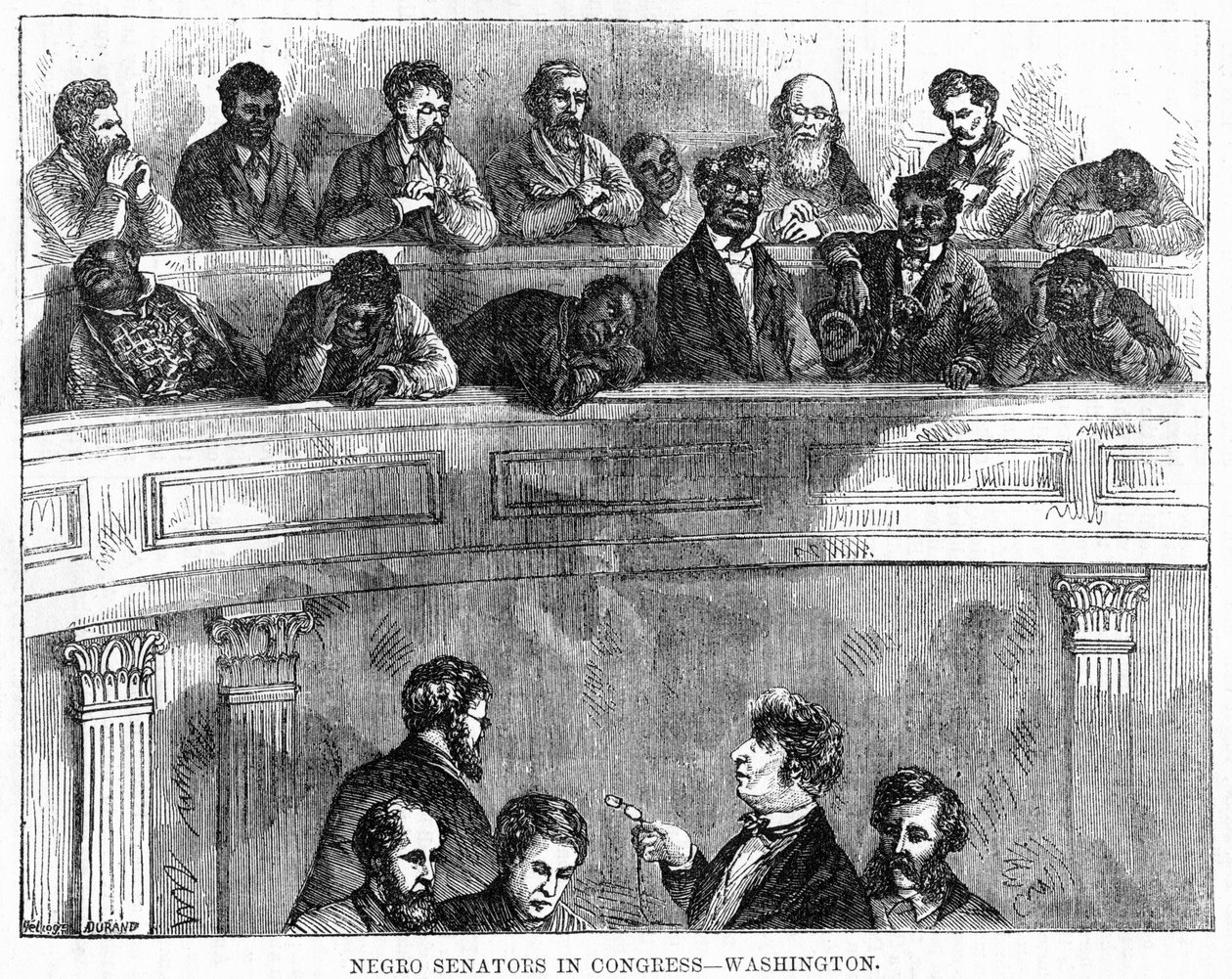 Svarte senatorer i kongressen - Washington, 1868 av Unbekannt