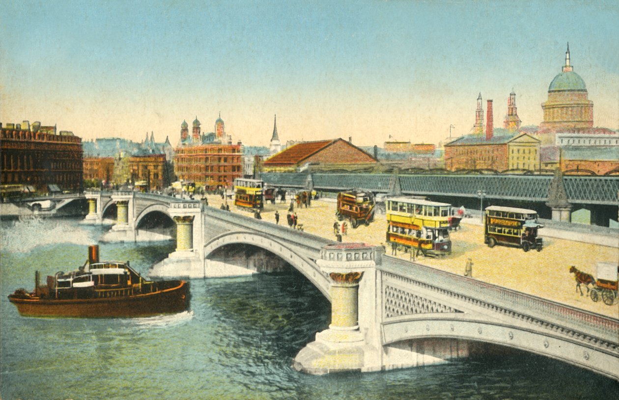 Blackfriars Bridge, London, c1910. av Unbekannt