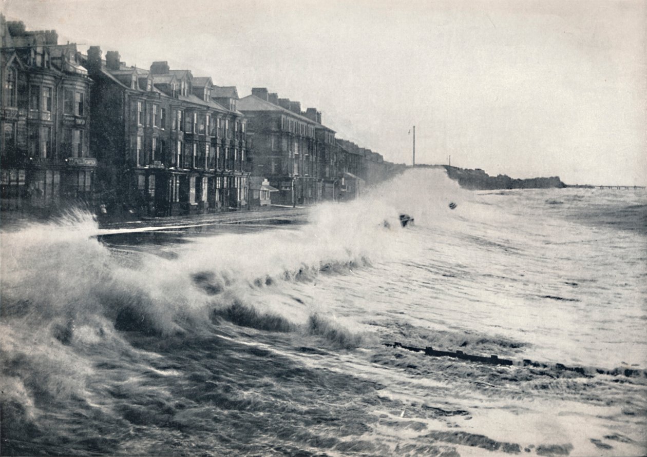 Blackpool - A Rough Day, 1895 av Unbekannt