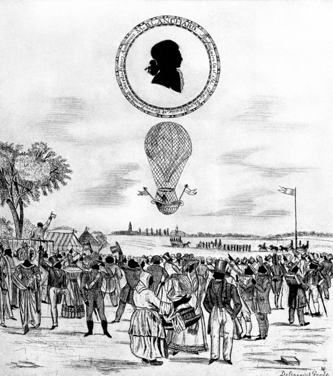 Blanchards ballong, 1790 1912 av Unbekannt