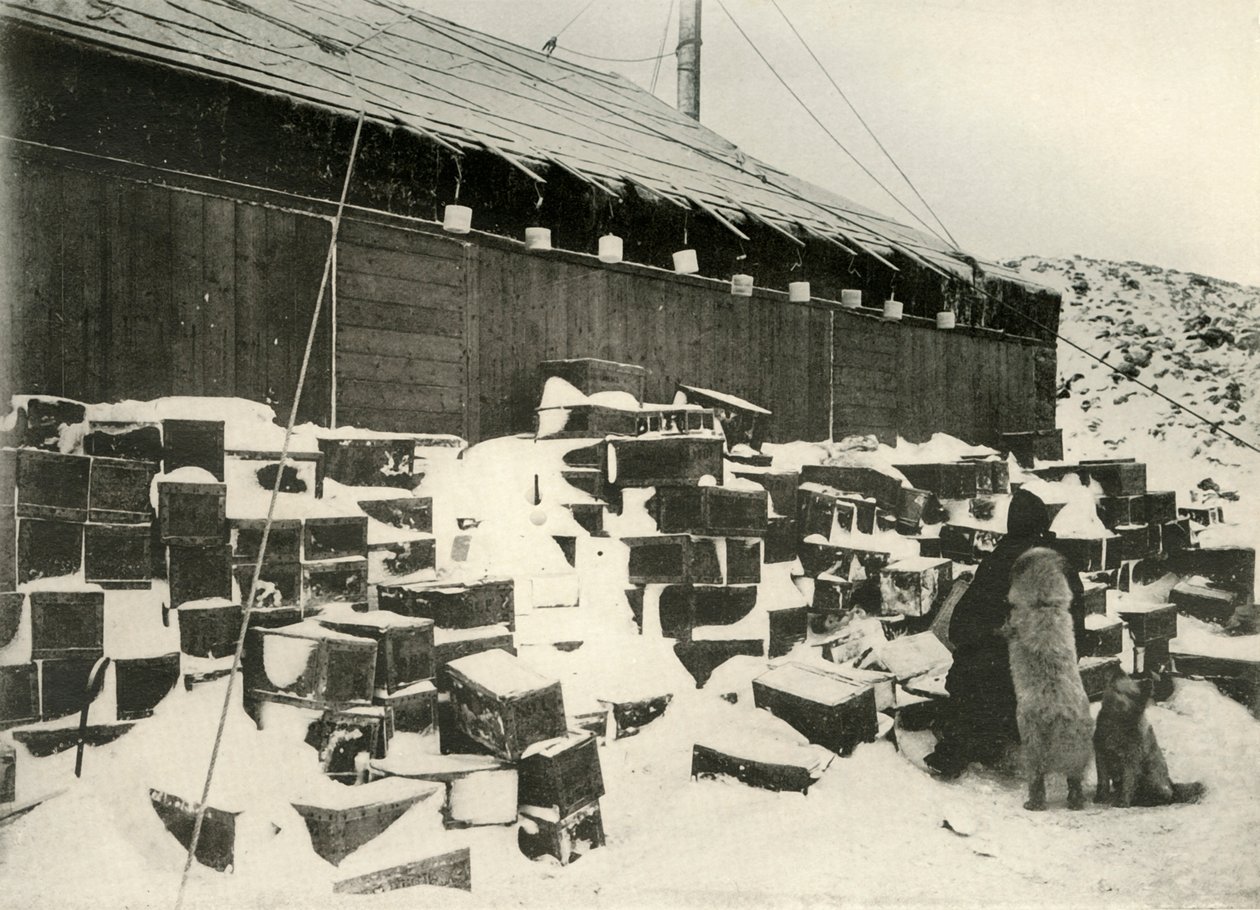 Isblokker ... for å fastslå fordampningshastigheten, 1908, 1909 av Unbekannt