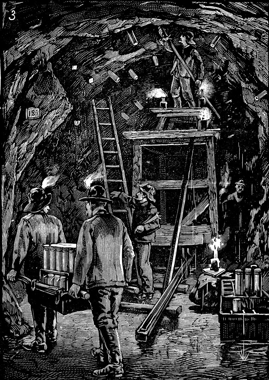 sprengning av Flood Rock, 1885 av Unbekannt
