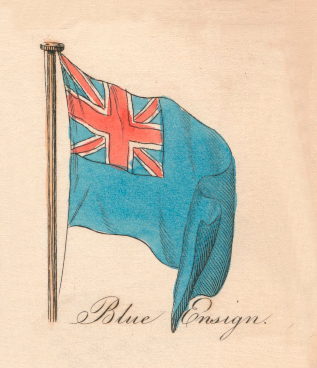 Blå fenrik, 1838 av Unbekannt