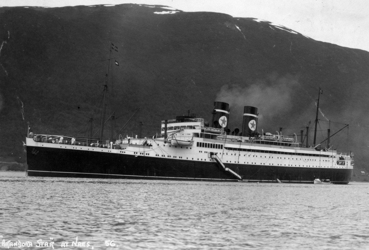 Blue Star Line cruiseskip SS Arandora Star, Norge, c1927-c1939 av Unbekannt