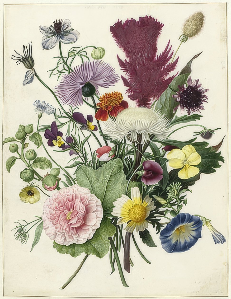 En haug med blomster. 1680 av Unbekannt