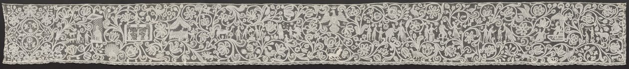 Bobbin Lace Volanger: Punto di Milano, 1700-tallet. av Unbekannt