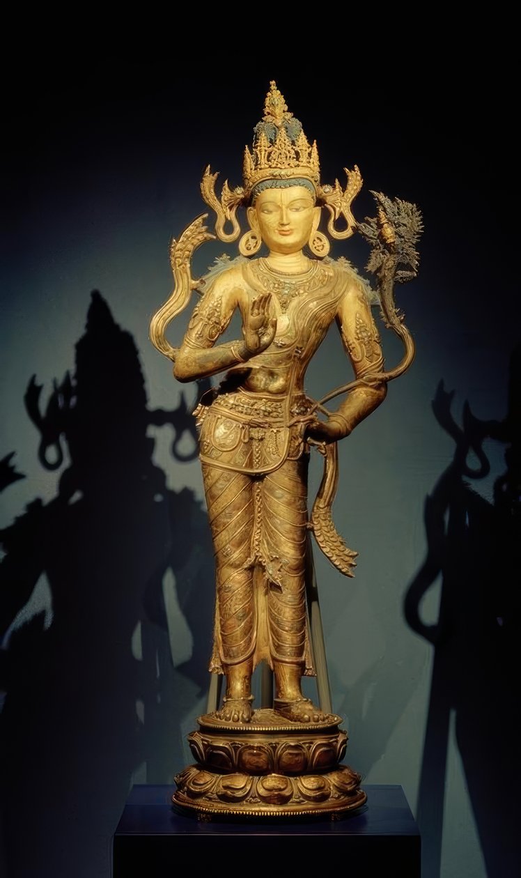 Bodhisattva Maitreya / skulptur, 11. – 12. Århundre av Unbekannt