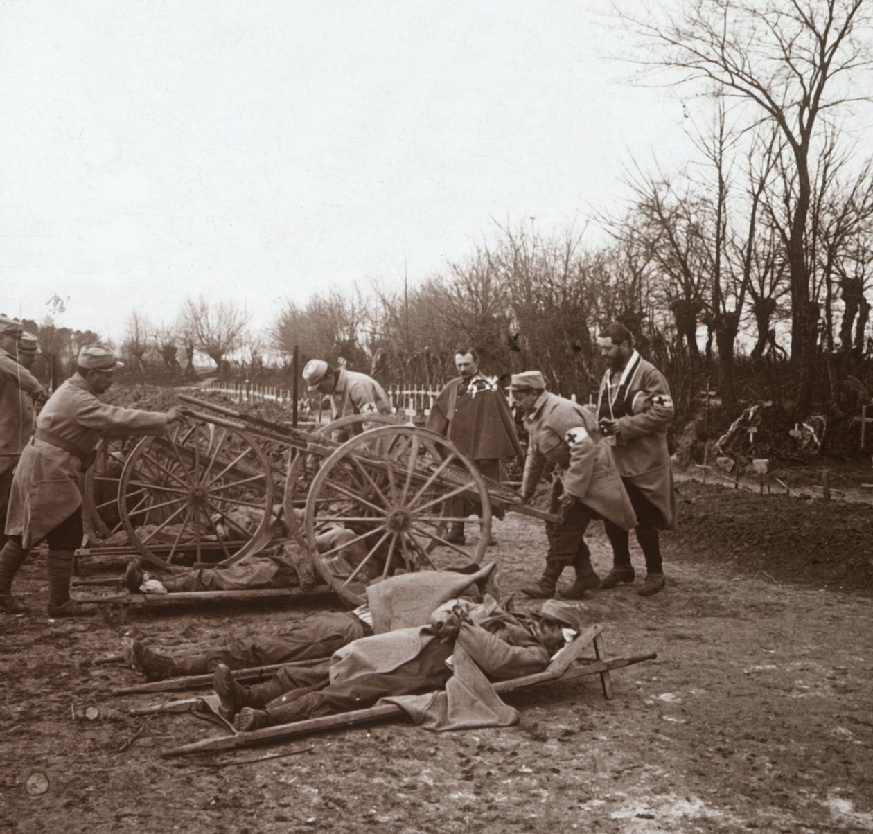 Bodies, Villers-au-Bois, Nord-Frankrike, c1914-c1918. av Unbekannt