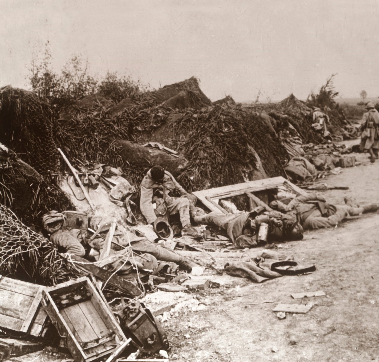 Lik etter inntak av Courcelles, Nord-Frankrike, juni 1918 av Unbekannt
