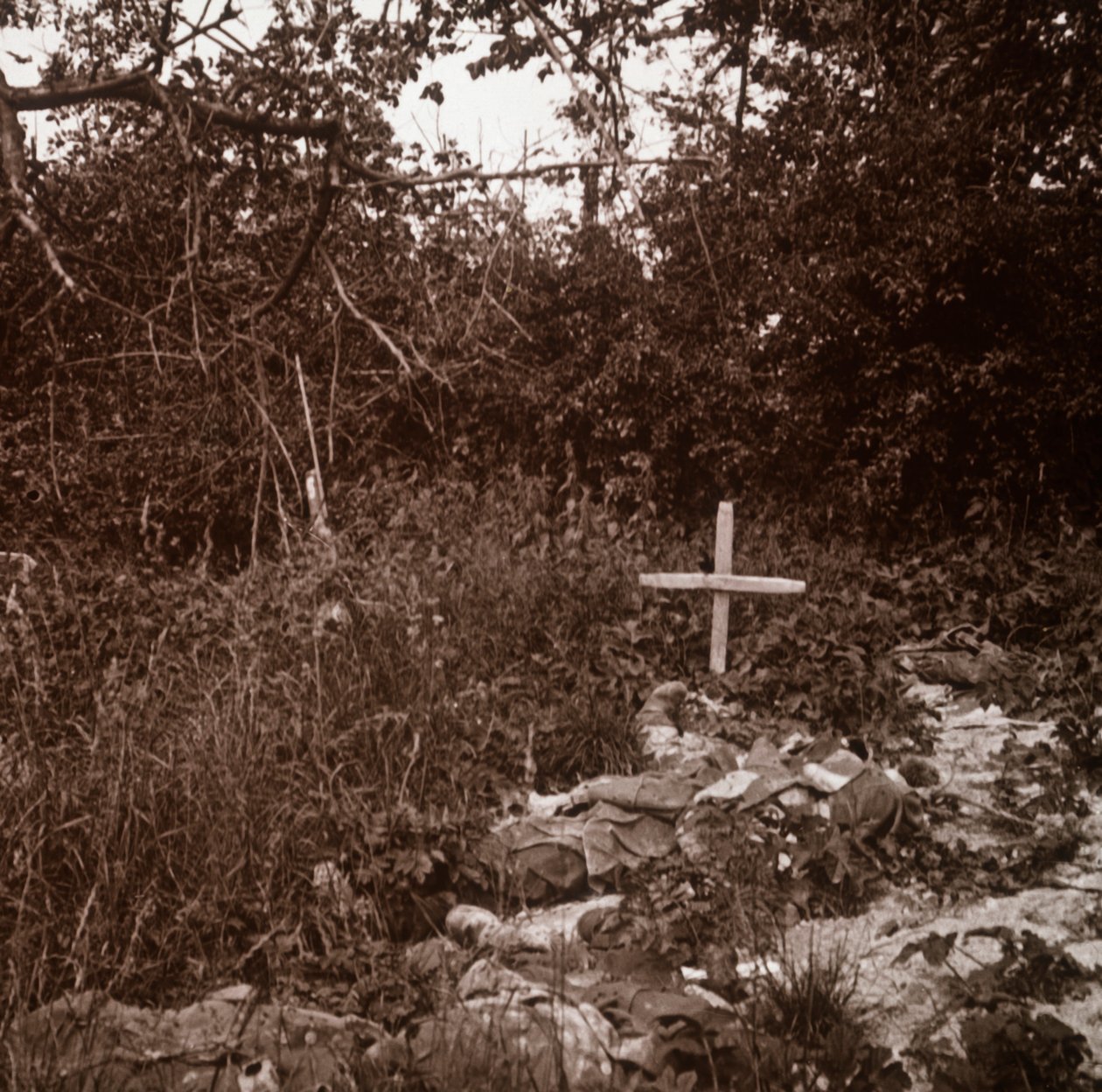 Kropp av tysk soldat, Ablain-Saint-Nazaire, Nord-Frankrike, c1914-c1918. av Unbekannt