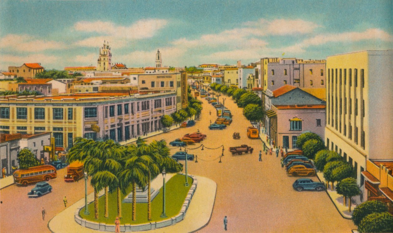 Bolivar Boulevard, Barranquilla, ca 1940-tallet av Unbekannt