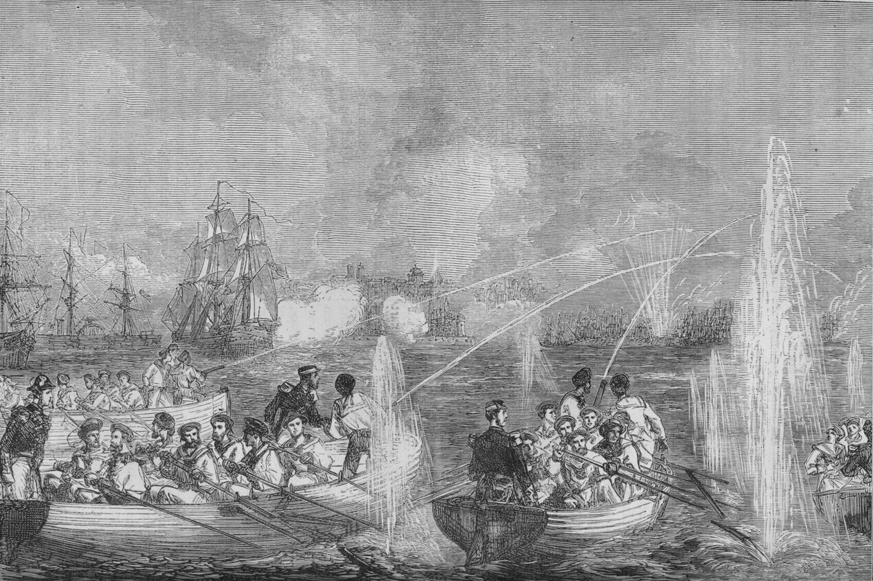 Bombardement av Odessa, c1880 av Unbekannt