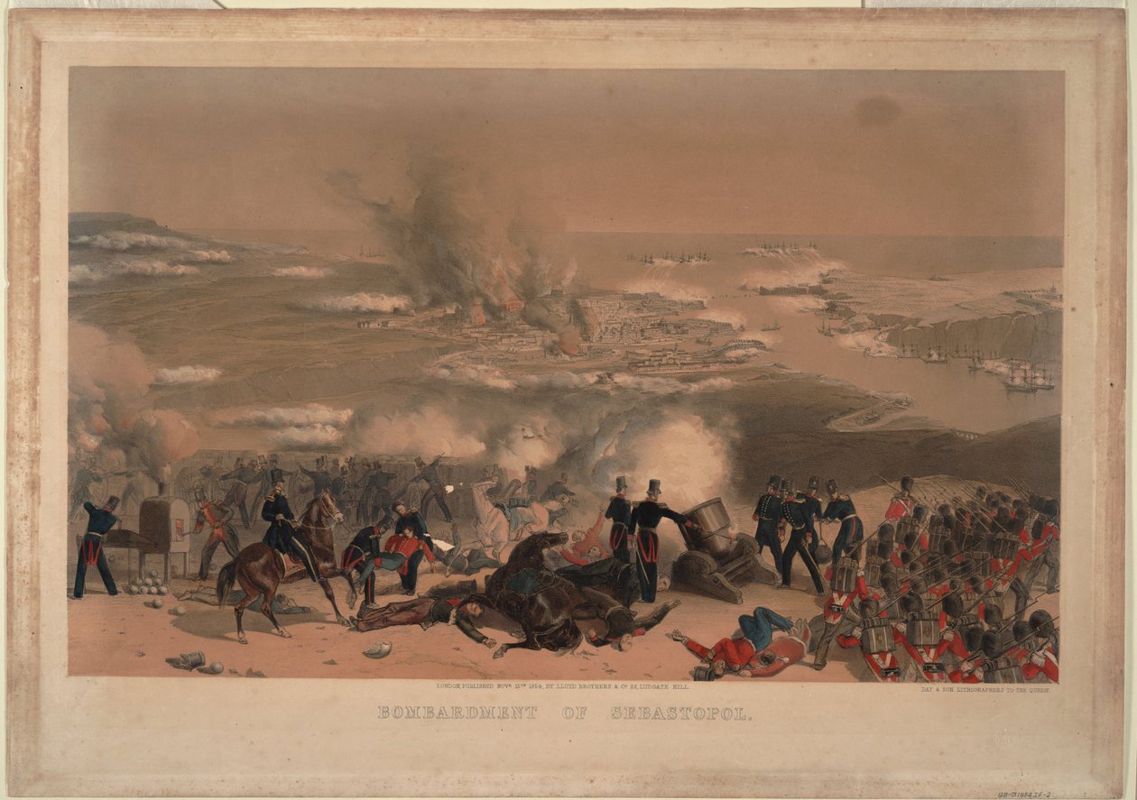 Bombardement av Sevastopol, 1854 av Unbekannt