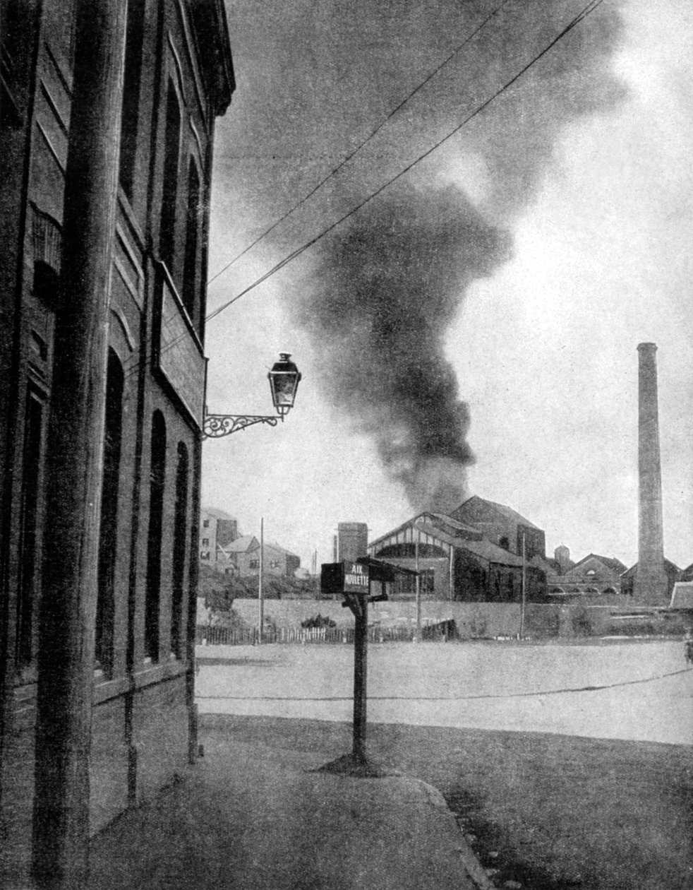 Bombardement av en gruve av tyskerne, Pas-de-Calais, Frankrike, 1915 av Unbekannt