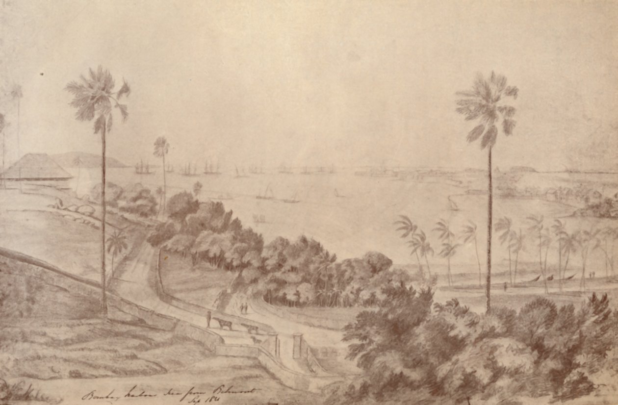 Bombay Harbor - Sett fra Belmont, september 1821, 1936. av Unbekannt
