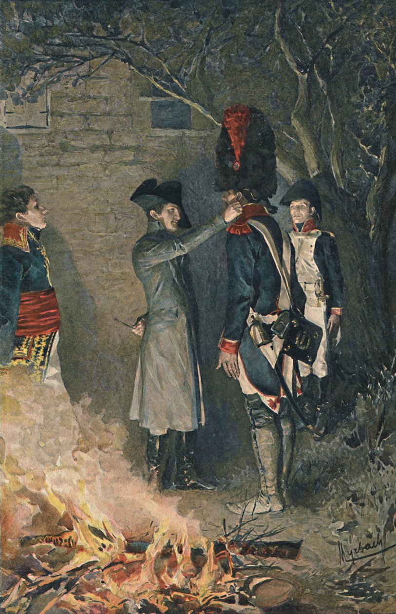 Bonaparte og Coignet, 1896 av Unbekannt