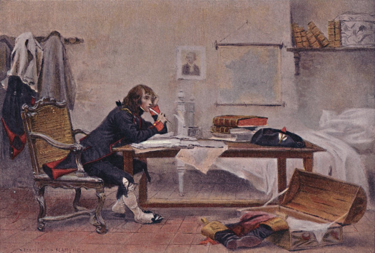 Bonaparte i Auxonne, 1788, 1896. av Unbekannt