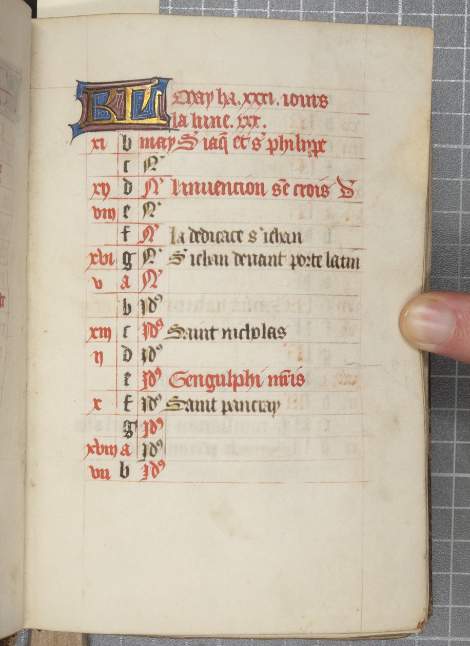 Timebok, ca. 1450 (blekk på vellum) av Unbekannt