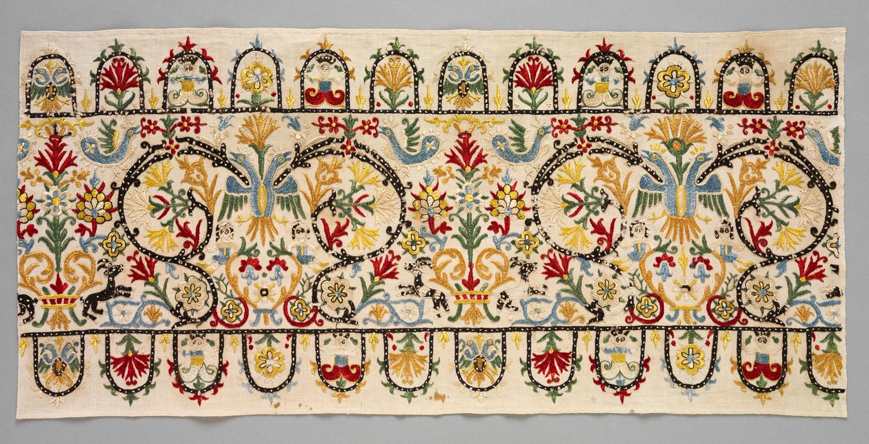 Kantstriper av et skjørt, 1600-1700-tallet. av Unbekannt