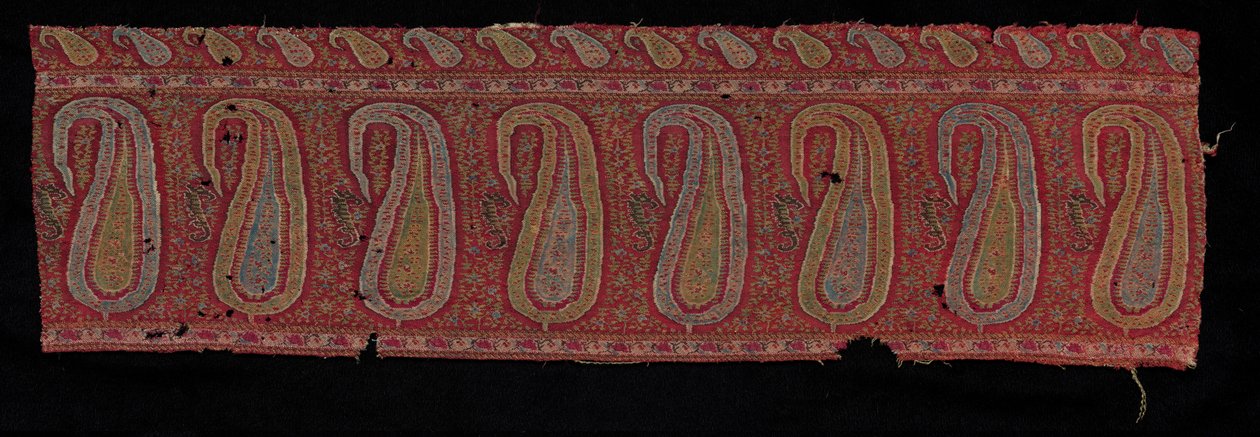 Border of a Shawl, 1800-tallet. av Unbekannt