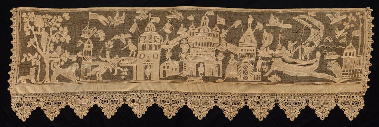 Grens til kampscene, 1700-tallet. av Unbekannt