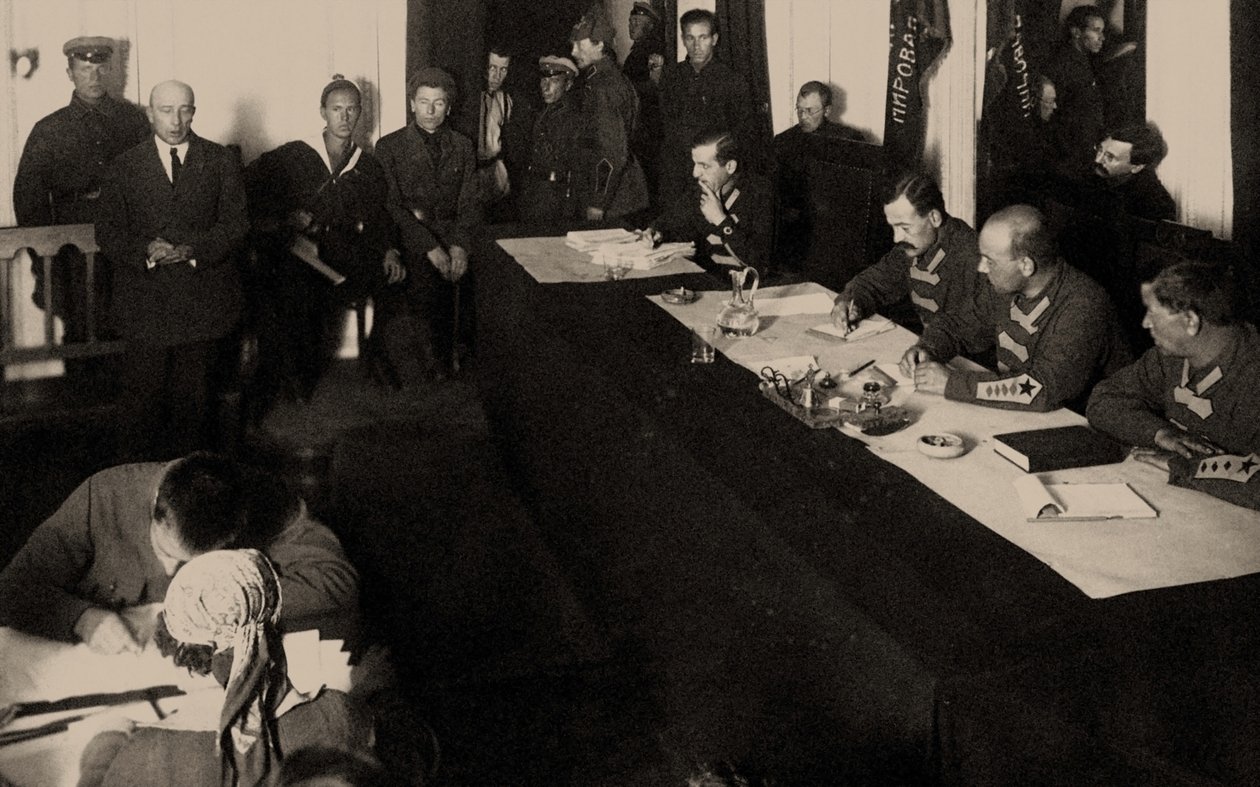 Boris Savinkov i militærkollegiet til Sovjetunionens øverste domstol..., 1924. av Unbekannt