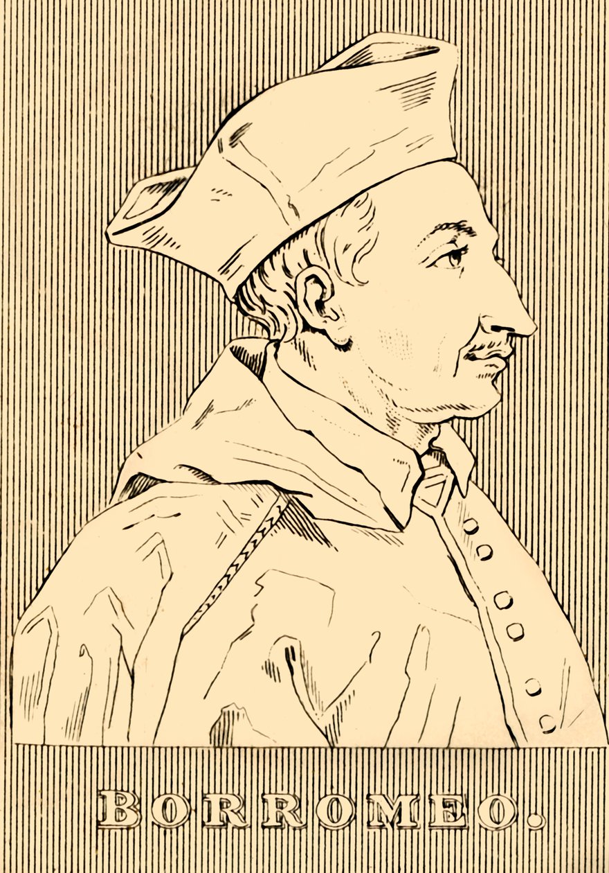 Borromeo, 1538-1584, 1830. av Unbekannt