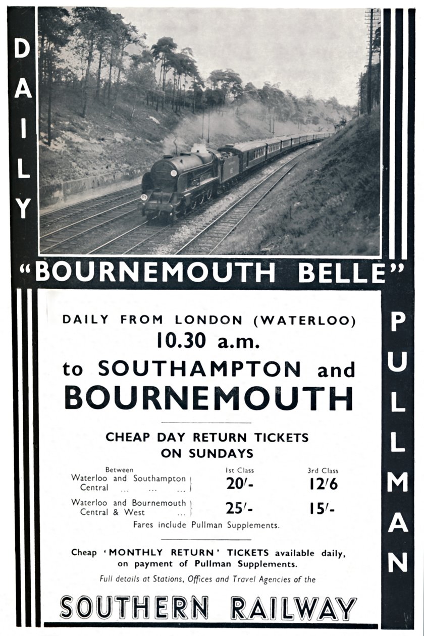 Bournemouth Belle - Southern Railway, 1936 av Unbekannt