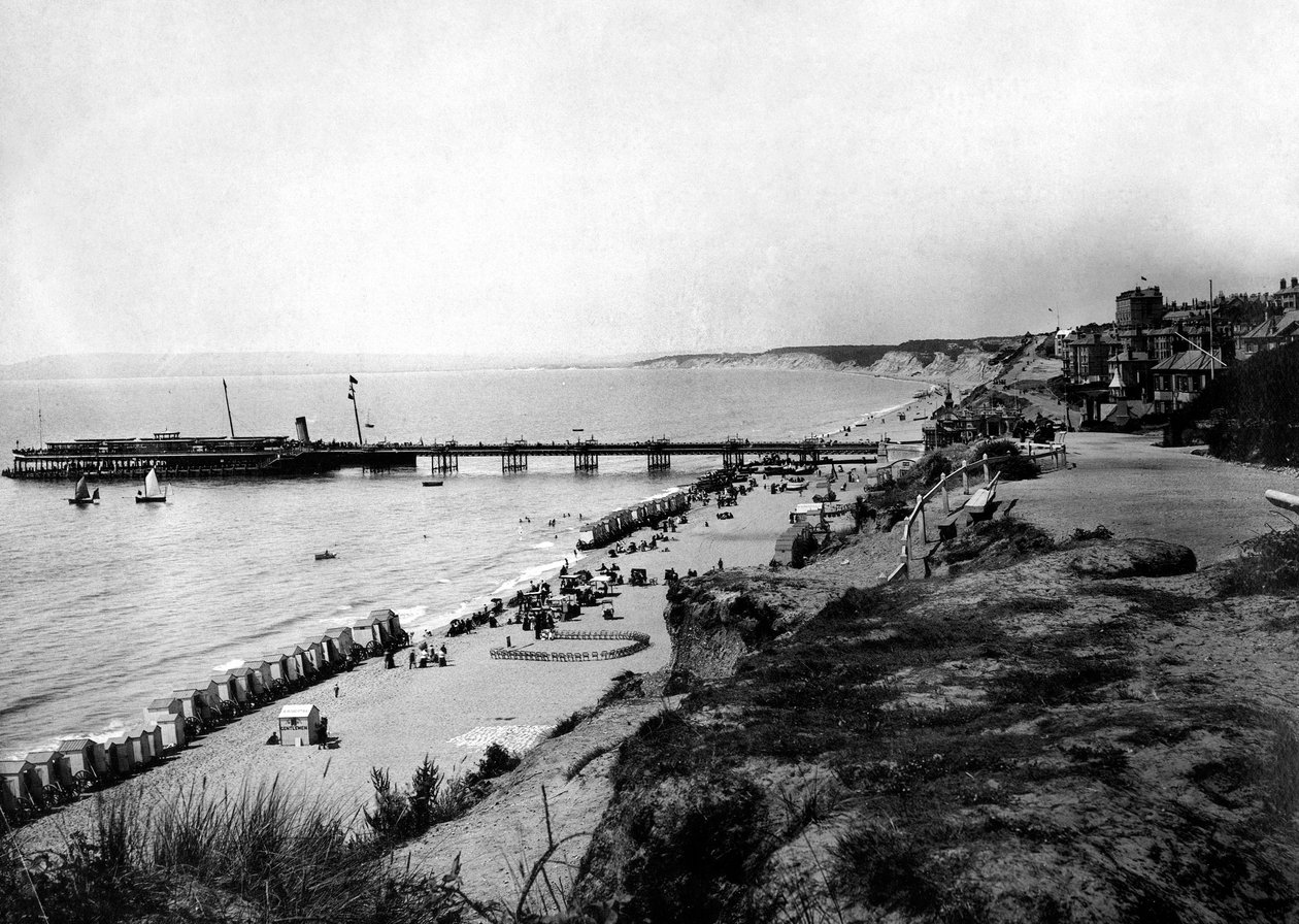 Bournemouth, fra East Cliff, c1882 av Unbekannt