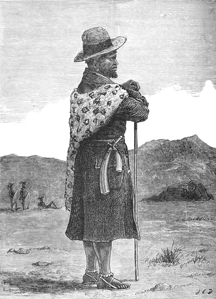 Bovane, Swazi-sjefen, ca 1880 av Unbekannt