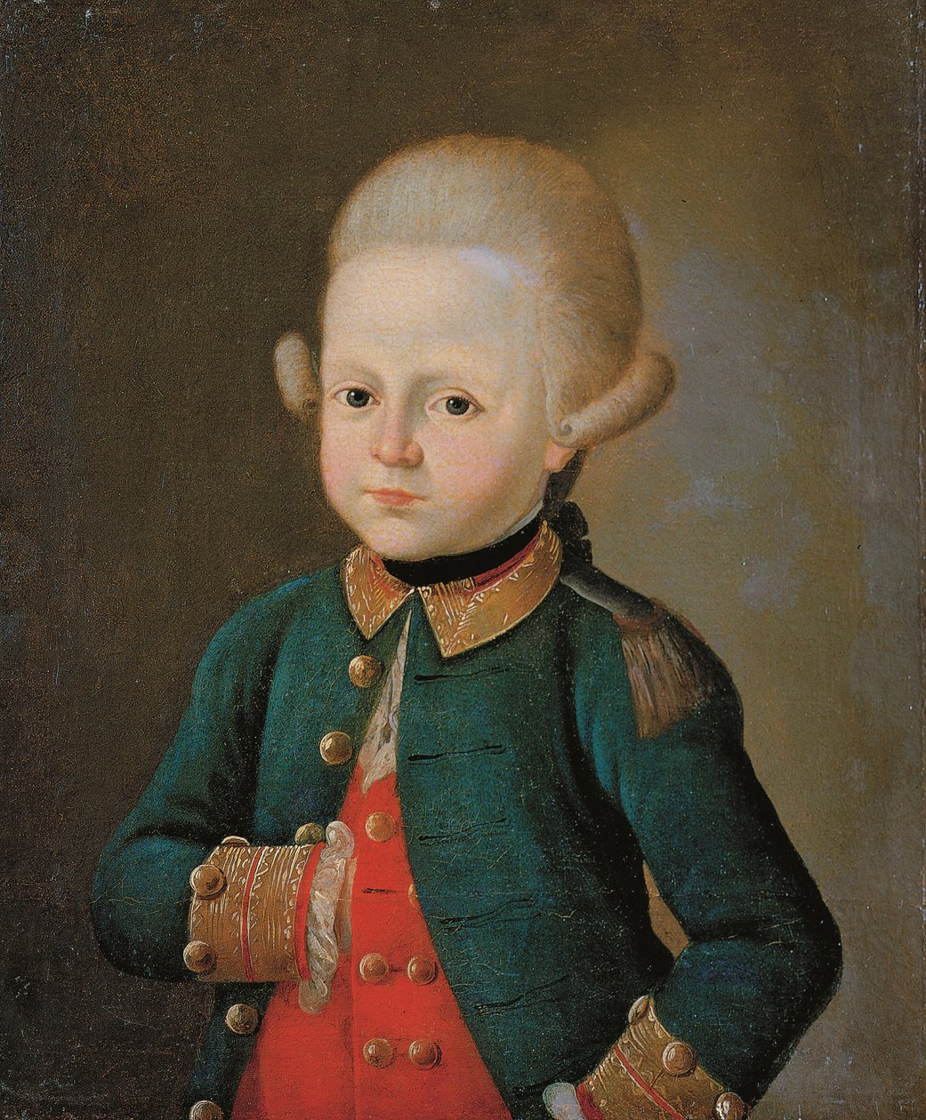 Boy Vice Corporal fra Preobrazhensky Regiment, slutten av 1760-årene av Unbekannt