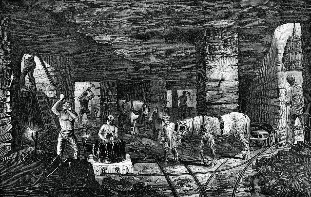 Bradley kullgruve, nær Bilston, 1886 av Unbekannt