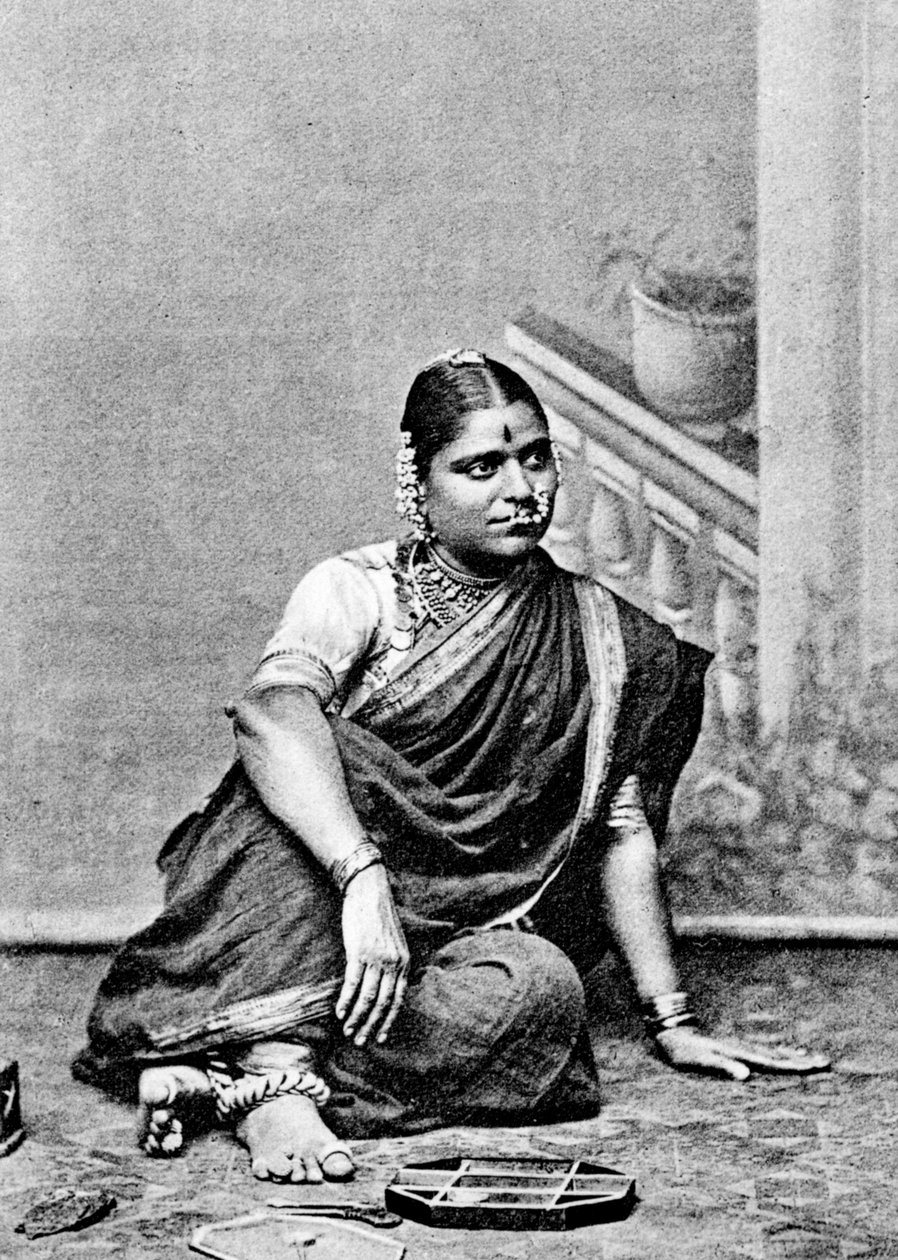 Brahmin-kvinne, India, 1917 av Unbekannt