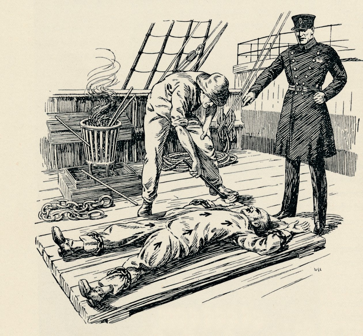 Branding of a Convict, 1829, 1934 av Unbekannt