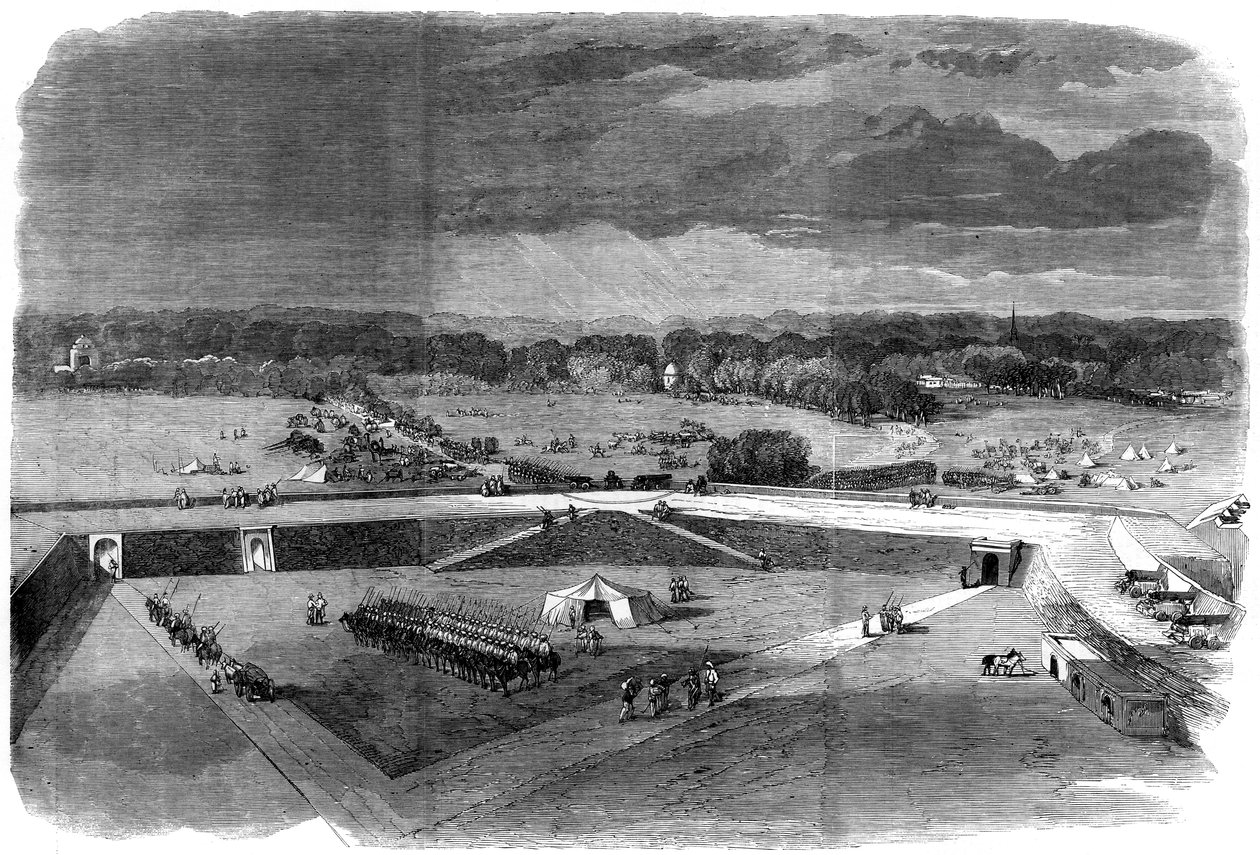 Brigadegeneral Havelock forlater festningen Allahabad for å gjenerobre Cawnpore, 1857 av Unbekannt