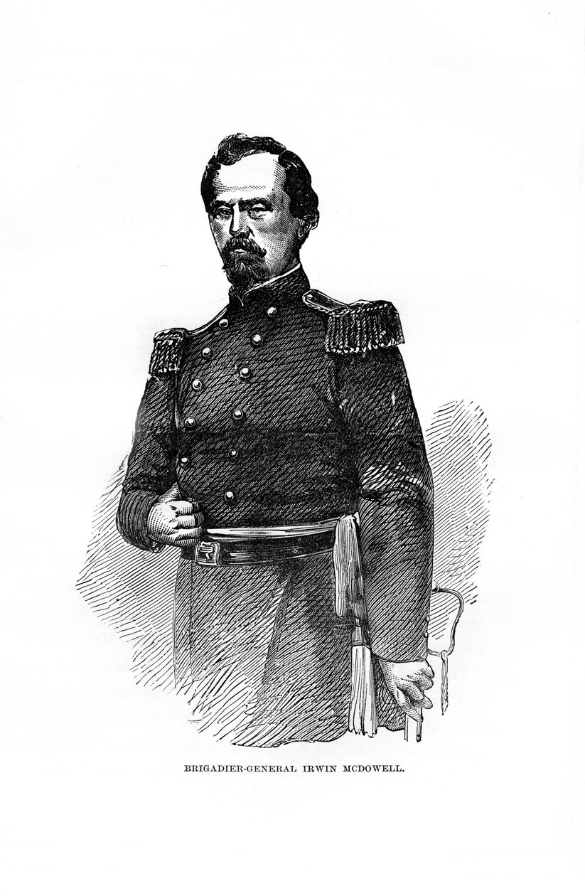 Brigadegeneral Irvin McDowell , amerikansk militæroffiser, 1872 av Unbekannt