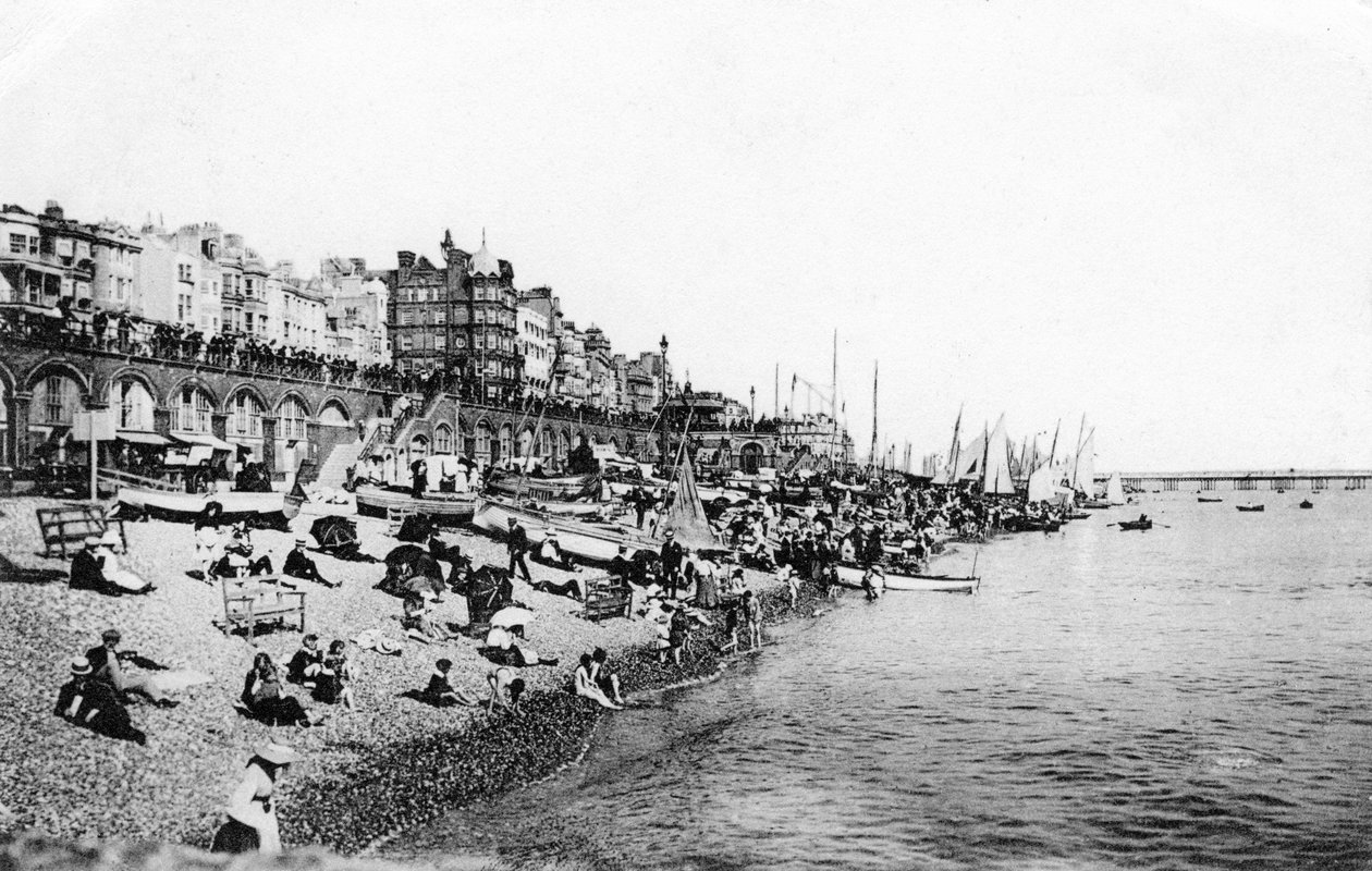 Brighton-stranden, East Sussex, ca. 1900-1920-tallet av Unbekannt