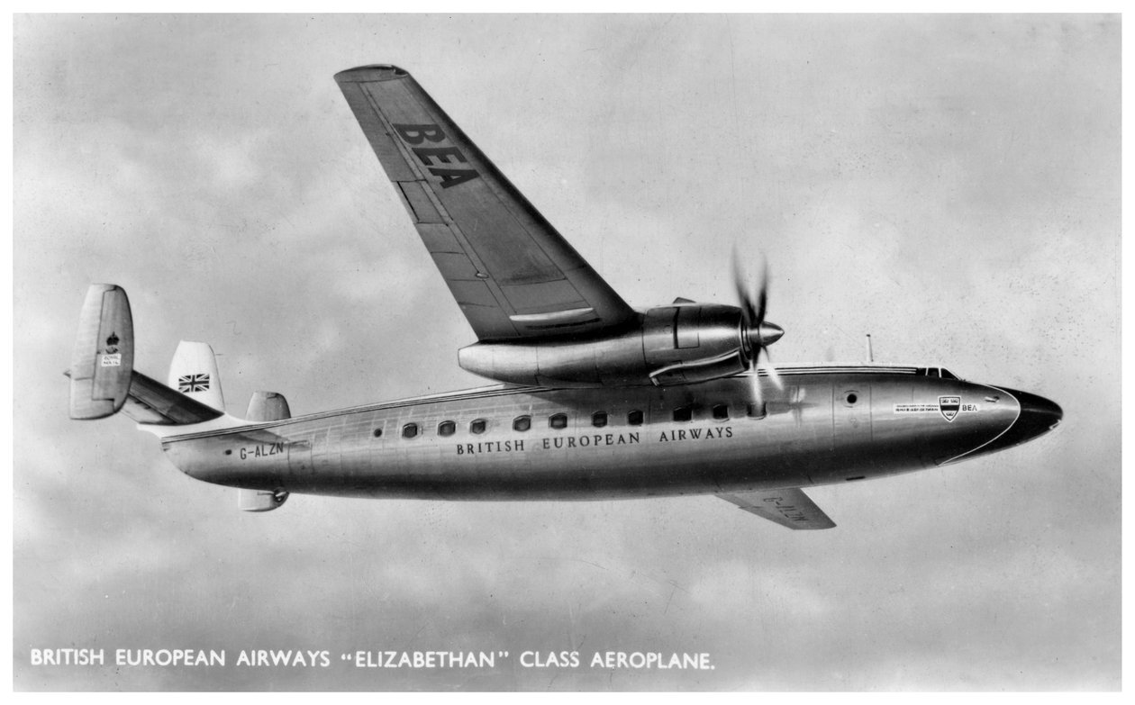 British European Airways Elizabethan-klassefly, 1900-tallet av Unbekannt