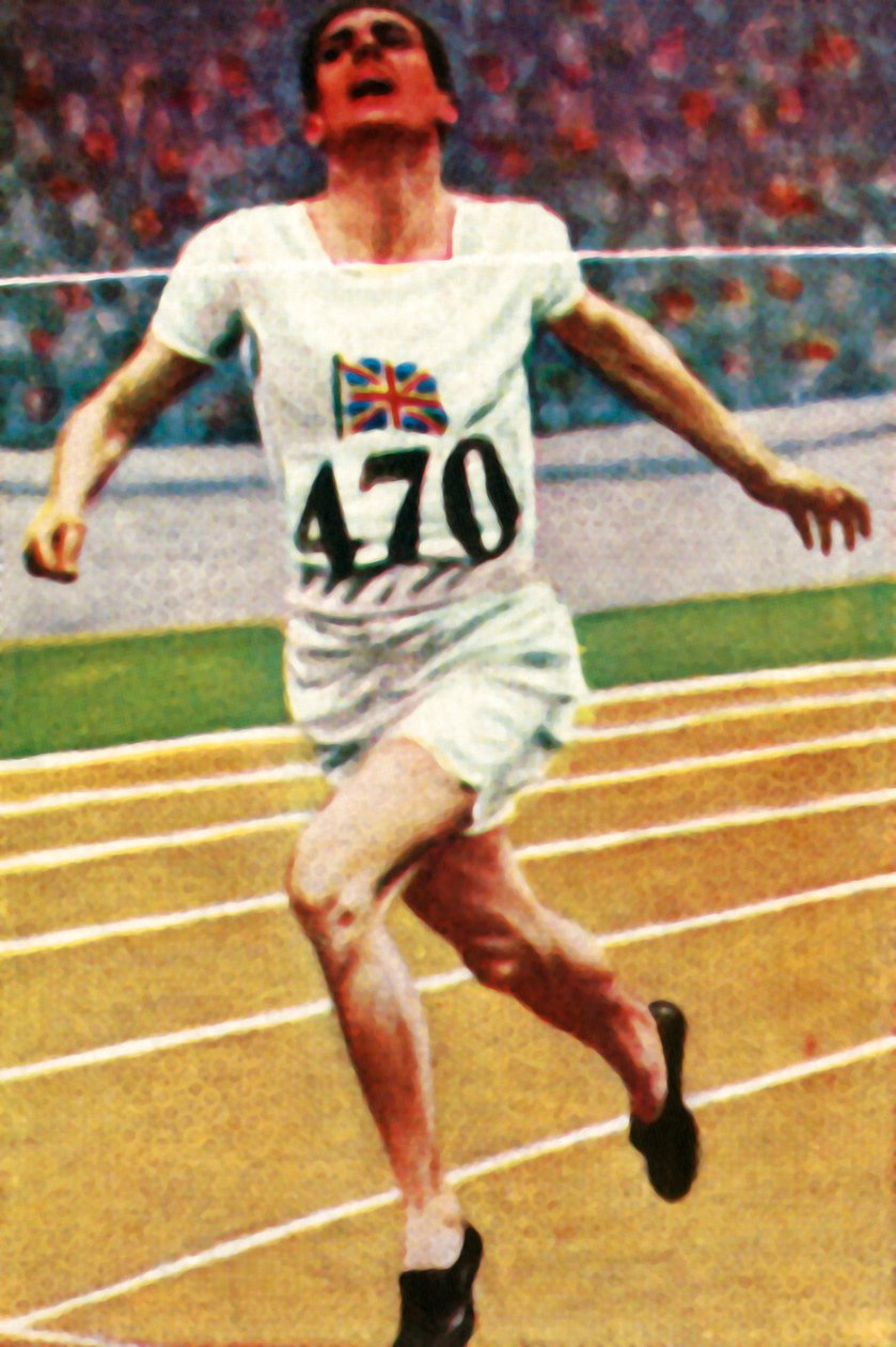 Den britiske friidrettsutøveren Douglas Lowe vant 800 meter i friidrett, 1928. av Unbekannt