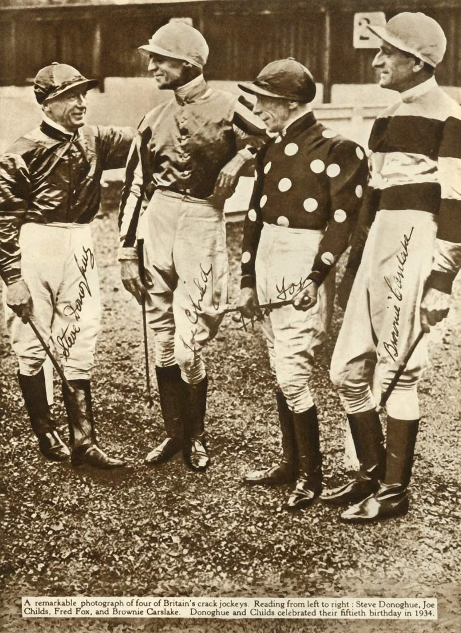 Britiske jockeyer, 1934, 1935. av Unbekannt