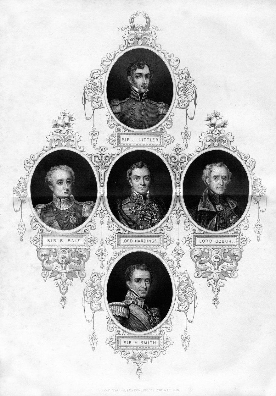 Britiske militærfigurer og feltmarskalker, 1837 av Unbekannt