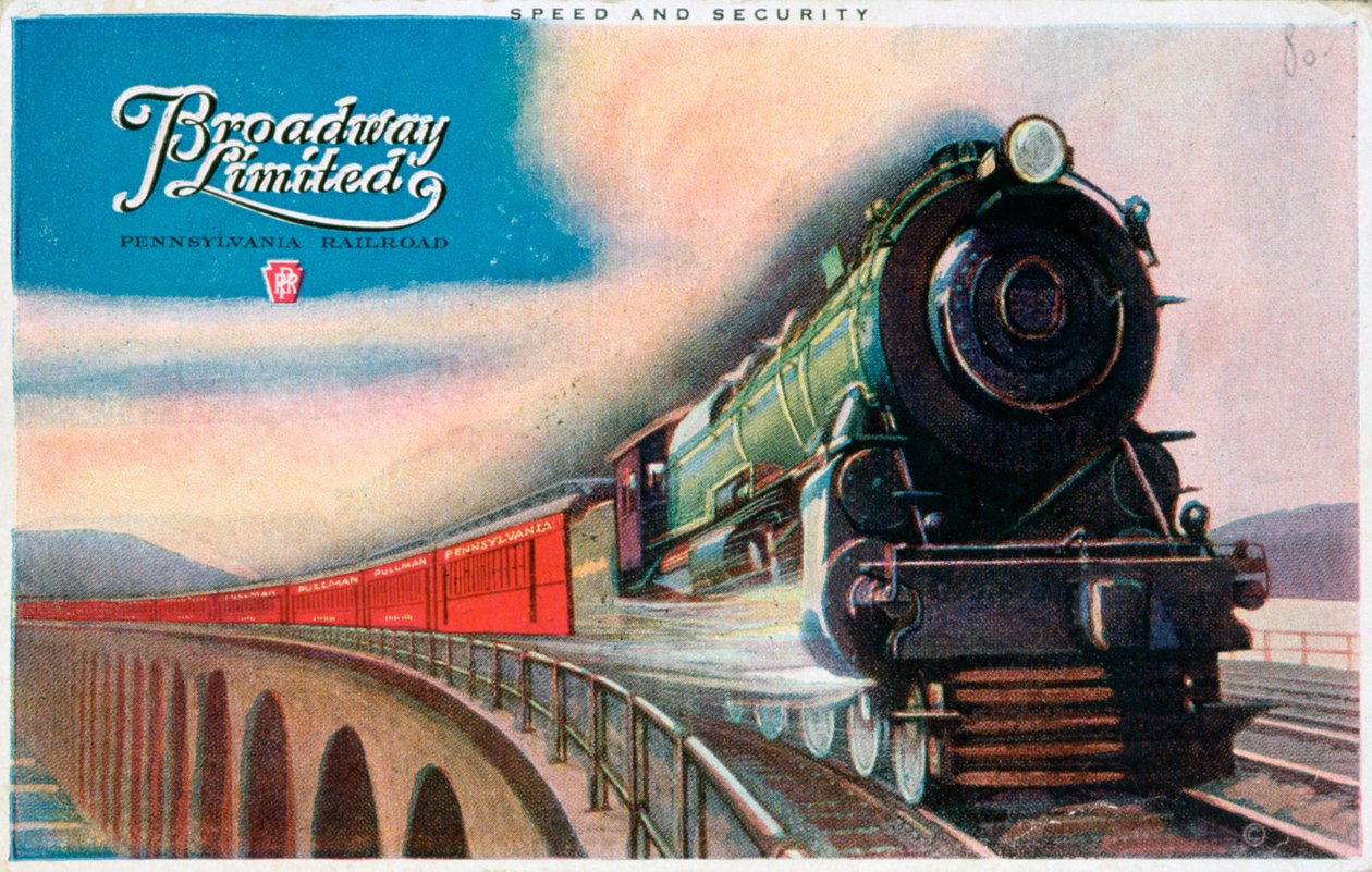 Broadway Limited, Pennsylvania Railroad, 1927 av Unbekannt