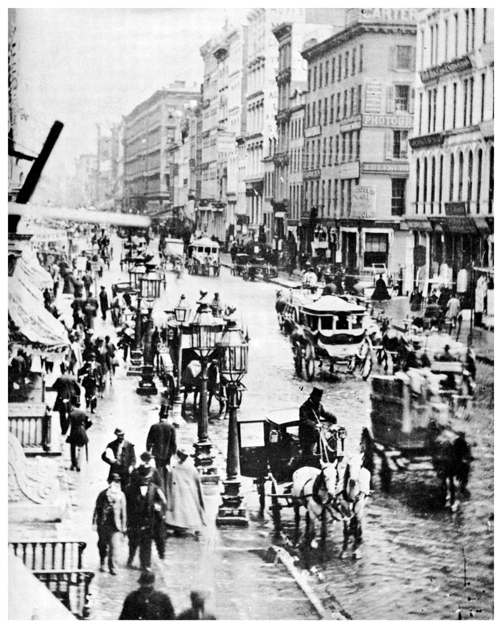 Broadway and Spring Street, New York City, USA, 1867 1955 av Unbekannt