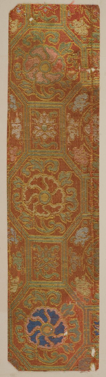 Brokade, silke. Et eksempel, Edo-periode, 1615-1868. av Unbekannt