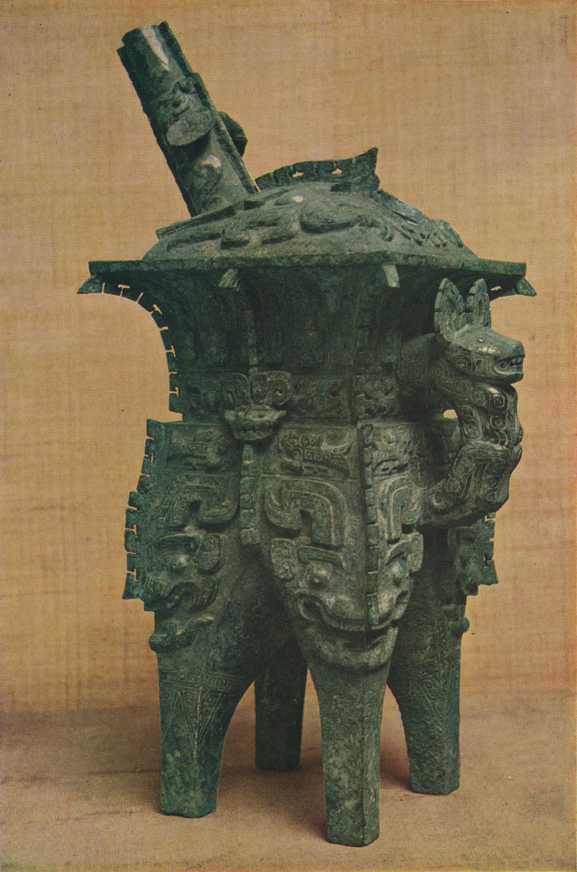 Bronse Ho-vinkar - Shang-Yin-dynastiet, c1766 til 1122 f.Kr., 1936 av Unbekannt